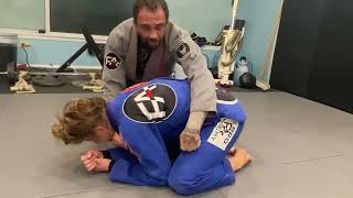 Rolling bow and arrow choke from turtle jiujitsubjjbrazilianjiujitsufitness [upl. by Irap]