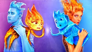 Ember and Wade from Elemental Have Children Fire vs Water Parenting Hacks [upl. by Olegnaleahcim987]