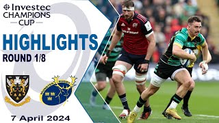 Northampton Saints v Munster Rugby  Highlights  Round 18  Investec Champions Cup 202324 [upl. by Rubenstein]