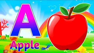 A for apple  अ से अनार  abcd phonics song  a for apple b for ball c for cat  abcd song  abcde [upl. by Anassor]