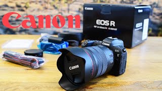 Teds Canon EOS R Unboxing Review [upl. by Saoj]