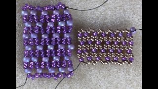 Basic Beaded Netting Technique Part 1 [upl. by Sacrod]