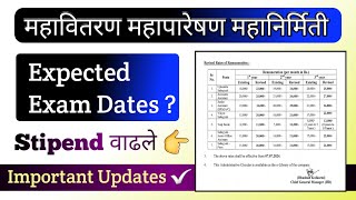 MSEB  MAHATRANSCO  MAHADISCOM Expected Exam Dates  Updates  🔥 [upl. by Dlorag]