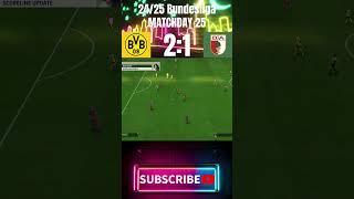 FC25 Career Mode Borussia Dortmund  FC Augsburg 31 All Goals [upl. by Sydelle]