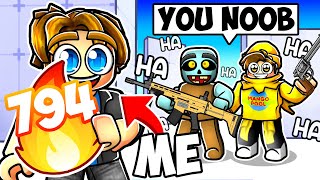 Pretending To Be NOOB To TROLL MY FRIENDS In ROBLOX Rivals [upl. by Nylqcaj]