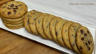 Easy CHOCOLATE CHIP COOKIE Recipe  Crisp Outside Soft amp Chewy Inside [upl. by Narut]