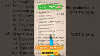 Chemical Coordination and Integration  Biology  Class 11 NEET PYQ practice neetmotivation [upl. by Niltag301]