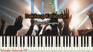 Dakilang Katapatan  Key of A   Papuri Singers  Piano Tutorial  Synthesia [upl. by Averi]