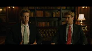 Larry Summers and the Winklevoss twins Scene from The Social Network [upl. by Yesima]