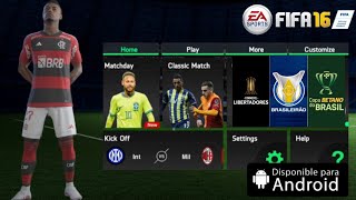 FIFA 16 MOD OFFLINE VERSÃO ORIGINAL COM BRASILEIRÃO ATUALIZADO COMPLETO [upl. by Arikal307]