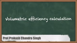 Volumetric efficiency calculation  Vapour compression refrigeration system  GATE CSE [upl. by Murdoch]