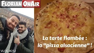 La tarte flambée  la quotPIZZA ALSACIENNEquot  VLOG 252 [upl. by Kwei]