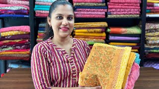 Cotton Handblock Unstitched suits [upl. by Eenaffit326]