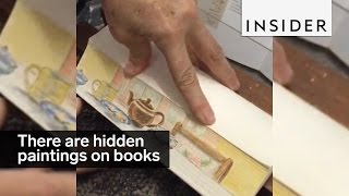 There are hidden paintings on the edges of these books [upl. by Anerom]