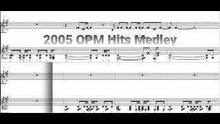 2005 OPM Hits Medley Eb Alto Saxophone Sheet Music Play Along Back Track [upl. by Brenton208]