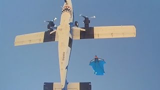 Skydiving with Jak Kamhi Wingsuit amp Tracking Suit style above Perris [upl. by Parrisch]