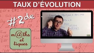 Déterminer un taux dévolution  Seconde [upl. by Anitsud846]