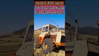 1976 CASE 1470 Traction King plowing [upl. by Niltac]