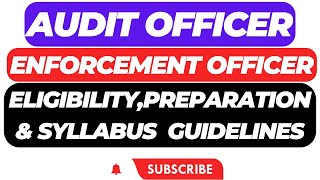 Audit Officer  Enforcement Officer Syllabus  Eligibility Preparation Guiding SessionPPSC Jobs [upl. by Seravat964]