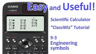 ClassWiz Calculator Tutorial  Calculus 93 Engineering symbols [upl. by Docia]