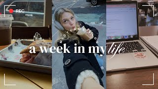 week in my life 📓 midterms week studying work at brandy nyc life [upl. by Dib465]