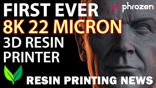 FIRST EVER 8K 22 MICRON PRINTER Resin 3D Printing News  by VOGMAN [upl. by Donica710]