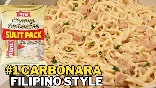 Creamy Carbonara Recipe Budget Filipino Style [upl. by Ric]