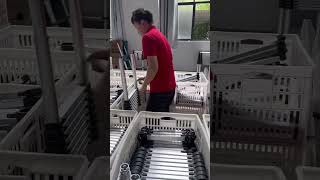 telescopic ladder factory ladder machine aluminum ladderMultipurpose ladder [upl. by Nonna]