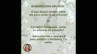 Numerologia Dia 01 10 [upl. by Adnertal]