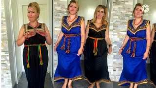 Robe KABYLE de ghania Michel robe KABYLE maison simple 2022 [upl. by Ykciv]