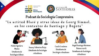 Podcast de Sociología Comprensiva Actitud Blasé y otras ideas de Georg Simmel en Santiago y Bogotá [upl. by Ludvig]