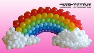 Balloon Rainbow Decoration Birthday Ballon Regenbogen Dekoration Geburtstag [upl. by Cosmo708]