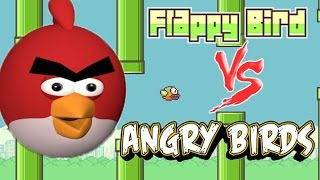 Flappy bird vs Angry birds 3D parody [upl. by Ahsrat]