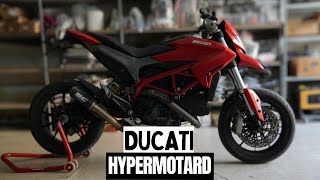 Ducati Hypermotard 821 First Look amp Exhaust Sound [upl. by Rolyab467]