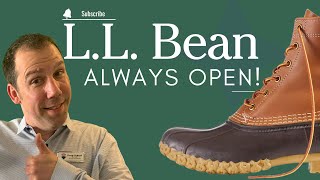 Is LL Bean ALWAYS Open All about Maines Iconic Store [upl. by Annawt]