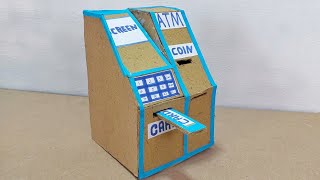 How to Make Mini ATM Machine Cardboard [upl. by Ikin]