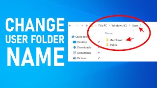 How To Change User Folder Name in Windows 10 [upl. by Douglas878]