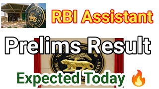 About  RBI Assistant Prelims Result Expected Today Evening ❓❓ [upl. by Nomde48]