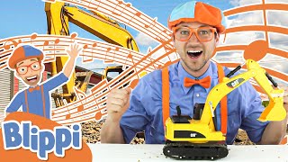 Im An Excavator  Blippi Digger Song  Educational Songs For Kids [upl. by Eimor161]