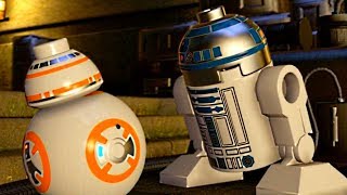 LEGO Star Wars The Force Awakens  R2D2 WAKES UP Cutscene Movie Cinematic [upl. by Ruhnke]