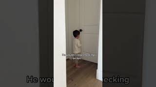 Toddlers AMAZING Reaction to Baby Sisters Tears [upl. by Aerdnu]