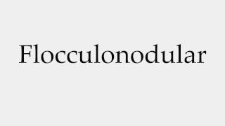 How to Pronounce Flocculonodular [upl. by Mcspadden96]