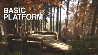 Basebuilding Guide 04  Basic Platform  Sons of the Forest [upl. by Annahoj364]