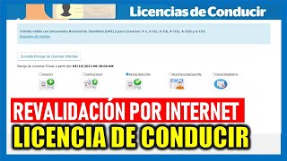 REVALIDACIÓN DE LICENCIA DE CONDUCIR 2023 TUTORIAL PASO A PASO [upl. by Ahsel]