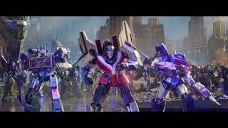 Optimus Prime vs Megatron  Forest Battle Rescore  Transformers One [upl. by Wilkey343]