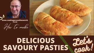 Delicious Savoury Pasties  Pastry Pockets To Go  Vegetarian Snack [upl. by Catherine]