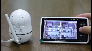 New 5 inch Video Baby Monitor with Camera and Audio 4X Zoom 22Hrs Battery 1000ft Range 2Way [upl. by Zuzana79]