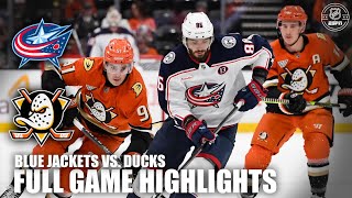 Columbus Blue Jackets vs Anaheim Ducks  Full Game Highlights  ESPN NHL [upl. by Gordon]