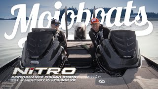 Mojoboats  Nitro Z21 Mercury ProXS 300 V8 on water [upl. by Aon444]