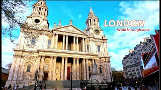 London walk St Paul Cathedral walk through BANK to Tower of London [upl. by Cassandry647]